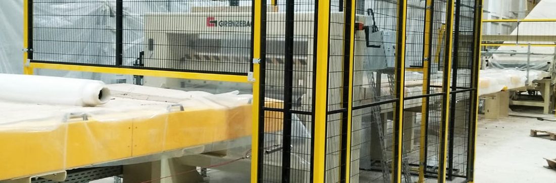 Black wire fencing panel
