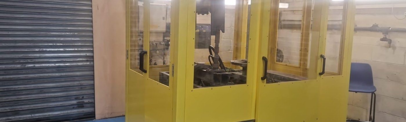 Machine guarding created by Broadbent FabGuard's staff of experts in fabrication.